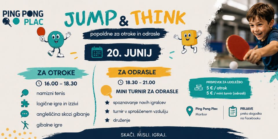 Jump. think, play